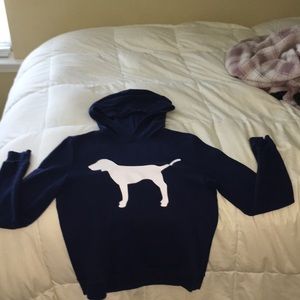 Blue & White Pink Hoodie
